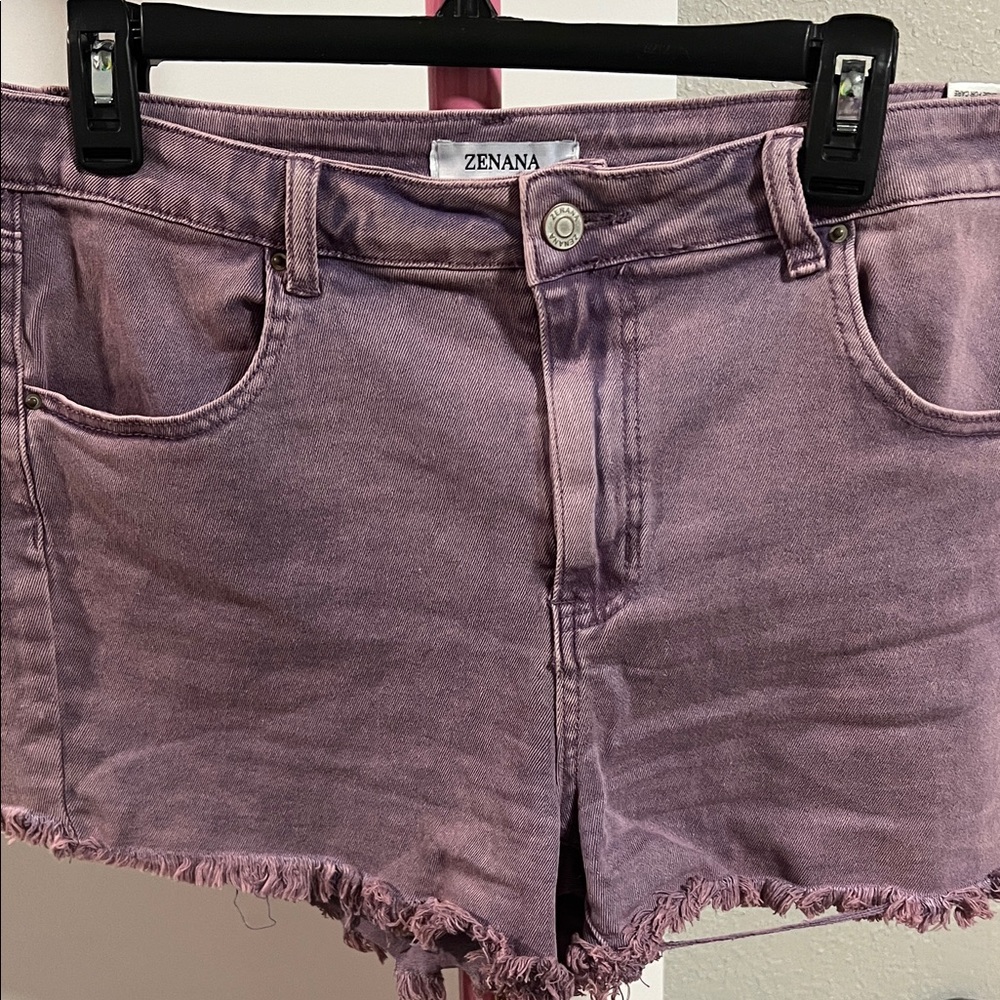 Zenana Outfitters Women's Mauve Jean Shorts